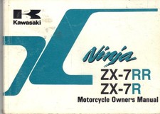 MANUALE PROPRIETARIO MOTO KAWASAKI ZX-7R P4,ZX-7RR NI,NINJA ZX7R 1999,MANUALE