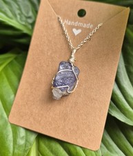 Raw Tanzanite Crystal Pendant
