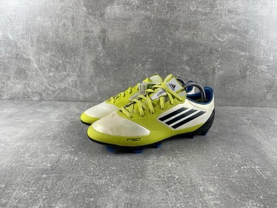 Adidas F30 TRX FG Sprint Web Football Boots White Lime Blue Size US 8