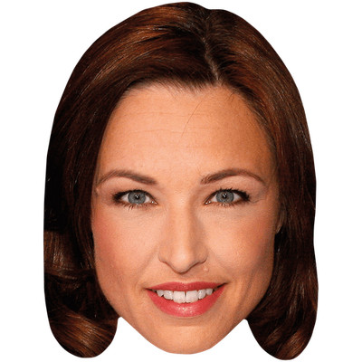 Natasha St-Pier (Lipstick) Celebrity Mask, Flat Card Face, Fancy Dress Mask