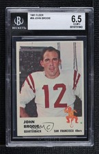 1961 Fleer John Brodie #59 BGS 6.5 0q3