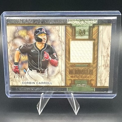 Topps 2025 Museum Collection Corbin Carroll Meaningful Material Relic MMR-CC /49