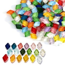 Glass Mosaic Tiles Mixed Colors Small Tiles for DIY Crafts Bulk 400g