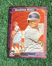 JUAN SOTO - 2021 DONRUSS OPTIC DIAMOND KINGS RED WAVE PARALLEL CARD # 20 - METS