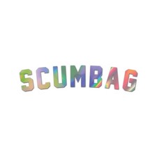 Scumbag Sticker Die Cut Chrome Mirror Gold Silver Oil Slick Rainbow