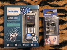 PHILIPS VOICE TRACER DVT6010 HANDHELD AUDIO RECORDER 8GB 50HR USB MP3 PLAYER 