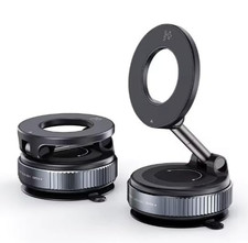Vacuum Magnetic Car Phone Holder for iPhone  Android. Black