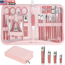 Nail Clippers Set, 26 Piece Manicure Set  Pedicure Kit, Stainless Steel Fingern