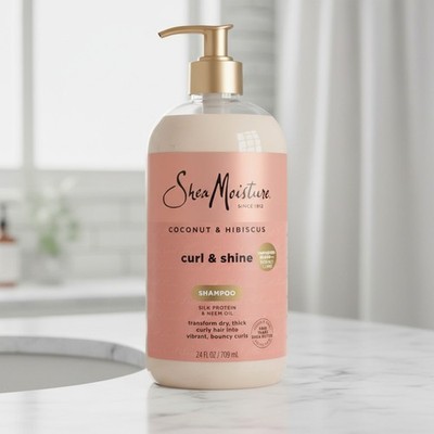 Rejuvenate Curls with Coconut & Hibiscus Shampoo 24 oz - Softening Formula