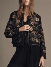 ZARA ZW Collection Floral Heavily Embroidery Jacket Limited Edition NWT Size XL