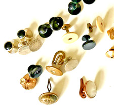 Mixed Vintage Lot of Tuxedo Shirt Buttons and Cufflinks JL