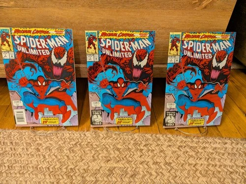 🔥🗝️ Amazing Spiderman Unlimited #1 Set Of 3 Direct Newsstand Shriek Carnage