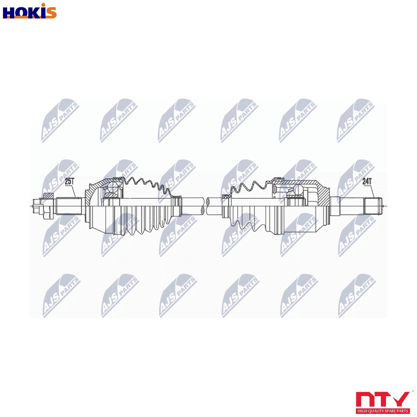 NTY NPW-FT-055 Drive Shaft for ABARTH - Image 6