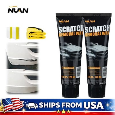 2PCS NUAN Car Scratch Remover for Deep Scratches Paint Restorer Auto Repair Wax