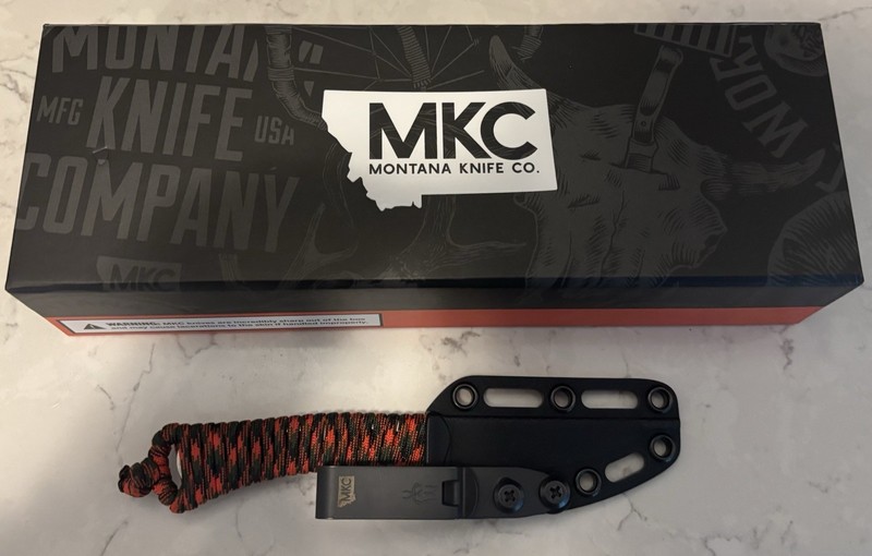 Montana Knife Company Speedgoat 2.0 Mini Magnacut Orange Stainless Fixed Knife
