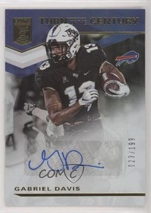 2020 Panini Donruss Elite Turn of the Century /199 Gabriel Davis Rookie Auto RC