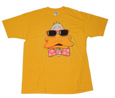 Vintage 90's Jerzees Men's T-Shirt XL Yellow Duck With Glasses Made In USA Rare!