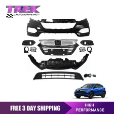For 2020-2022 Honda HRV Complete Front Bumper Cover Grille Kit W/ Fog Lights