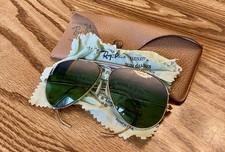 Ray Ban Bausch Lomb Vintage Sunglasses Good Condition. With Case Cloth Rare