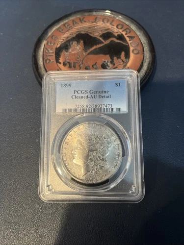 1899 Morgan Silver Dollar PCGS, AU Details