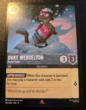 Duke Weaselton - Surly Crook 182/204 Rare Winterspell Disney Lorcana TCG