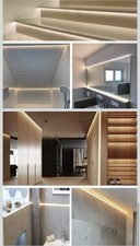 Besseto LED Tile Edge 6 Pack 3.3 ft/1 Metre Trim Edge LED Strip Aluminium RRP£50