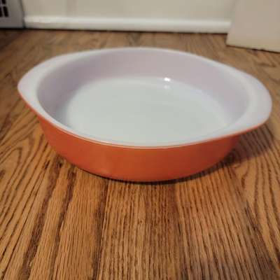 #ad #ad Vintage Pyrex model 221 Round Baking Dish in the quot;Flamingo Pinkquot; $17.99