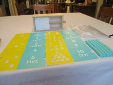 Lovevery Wooden Counting Slider Box Montessori Toy with Pegs and Cards Complete