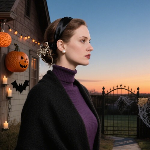 Clip accessori capelli festa stile scuro Halloween copricapo divertente - Foto 12 di 26