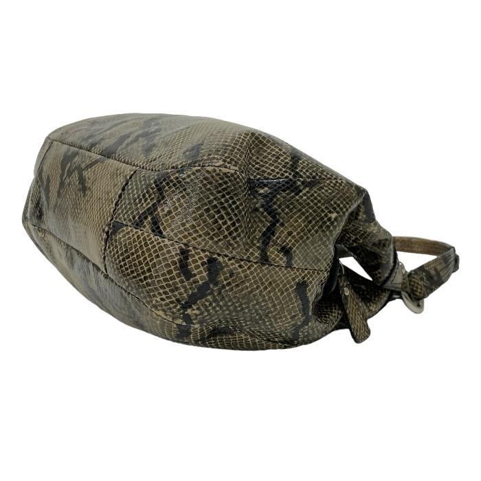 COACH handbag leather python embossed print tote … - image 2