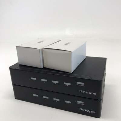 Lot of 2: StarTech ST124HDMI2 | 4-Port HDMI Splitter Amplifier | Tested | *USED*