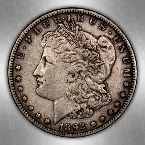 1892-S Morgan Silver Dollar - CACG 𝑪𝑨𝑪 XF -  SAN FRANCISCO BETTER DATE!