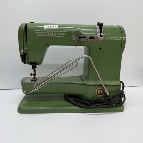 Máquina de coser Elna Supermatic 1955 vintage modelo 722010 PIEZAS o RESTAURAR ¡LEER!!