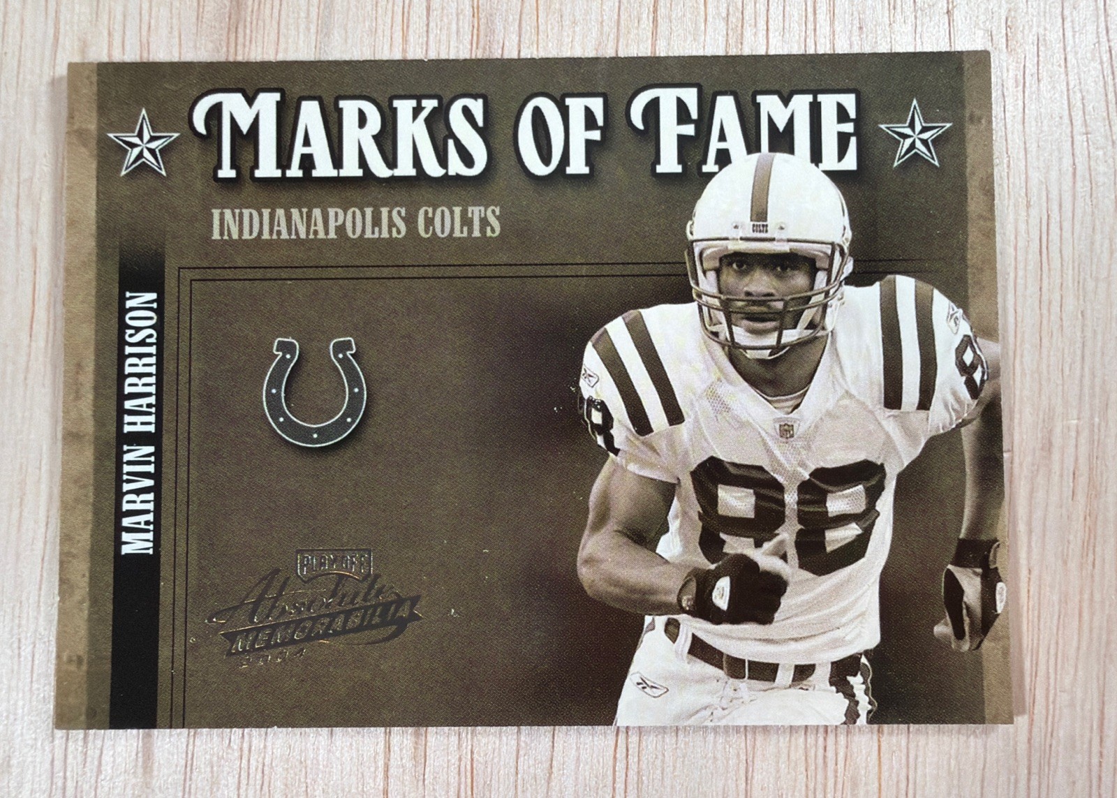 2004 Playoff Absolute Memoabilia Marks of Fame Marvin Harrison #MOF17 09 of 1000
