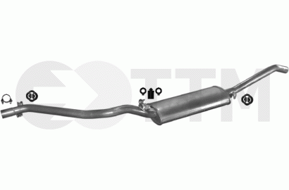 Silencieux Arriere+ pour VW JETTA II BERLINE 4 PORTES 1.1 1.3 1.6 D 1983-1991 - Imagen 1 de 1