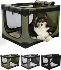 24" L X 17" W X 17" H Collapsible Travel Dog Crate, Portable Soft Dog Kennel for