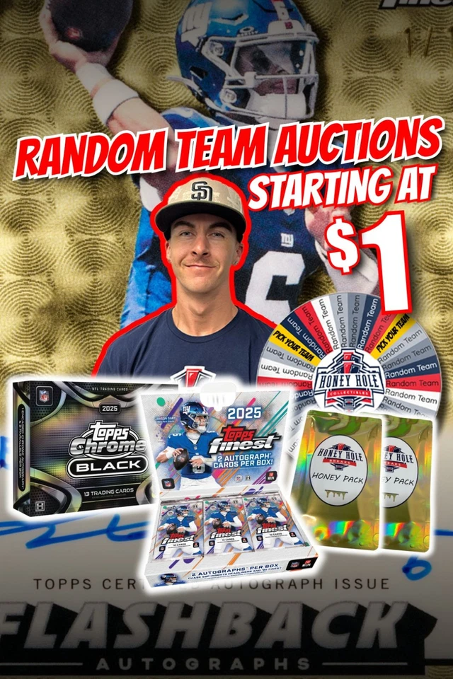 FOOTBALL BREAKS, '25 Chrome Black, '25 Topps Finest & Honey Packs at $1