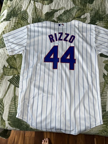 Youth Majestic Chicago Cubs BASEBALL Jersey Anthony Rizzo MLB AUTHENTIC Coolbase - Picture 6 of 6