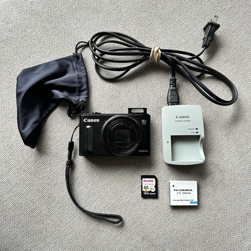 Canon PowerShot SX610 HS 20.2MP Camera 18x Zoom Full HD WiFi Charger Battery SD