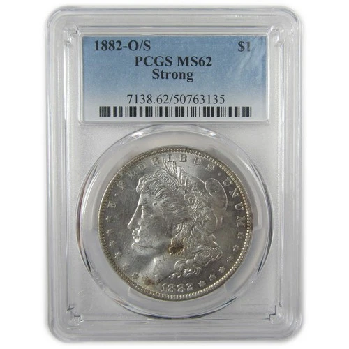 1882 O/S Strong Morgan Dollar MS 62 PCGS Silver $1 Coin SKU:I19735