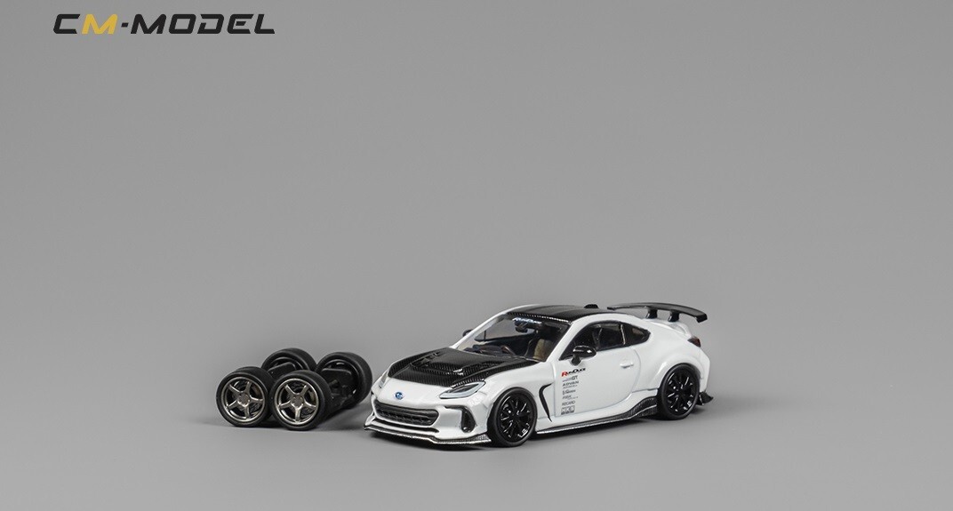 1/64 CM Model Subaru BRZ Varis BRZ ARISING-1 White CM64-BRZ