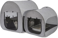 Foldable Portable Cat Playpen Recovery Tent for Indoor/Outdoor Use