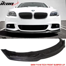 Fits 11-16 BMW F10 5 Series MT M Sport AK Style Front Bumper Lip Carbon Fiber