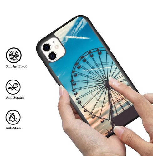 For iPhone SE XS XR Max 5 6 7 8 Plus Theme Park Ferris Wheel Anti scratch Cover - Picture 25 of 25
