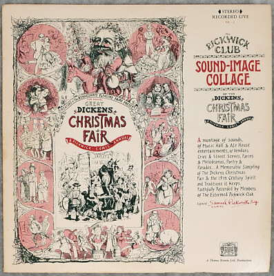 Sound-Image Collage of the Dickens Christmas Fair 1973 VG+  FREE SHIP inc