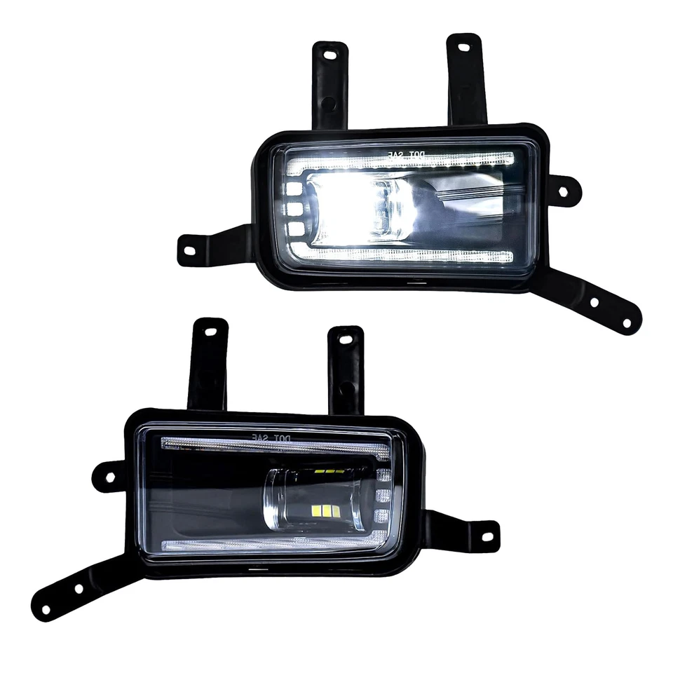 Faros antiniebla LED con DRL para Chevy Tahoe Suburban GMC Yukon XL 2015-2020 Foto 2 de 4