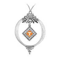 48585 Tennessee Volunteers Bulb Team Logo with Rhinestones Ornament