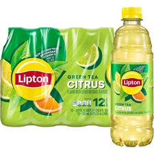 Lipton Green Tea Citrus, 16.9 Fl Oz Bottles (Pack of 12)