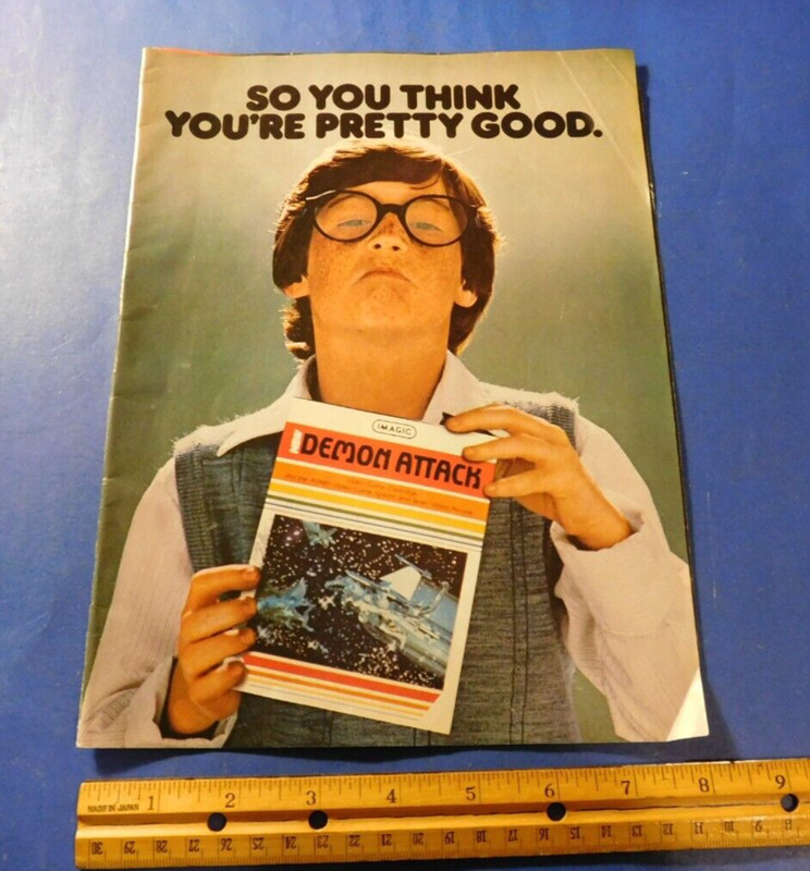 Vintage Video Game Ad 1982 Demon Attack by Imagic for Atari Multi Page