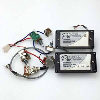 Epiphone ProClassic Alnico Guitar Pickups with Wiring Harness Pots Switches